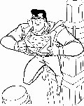 Superman coloring pages 2